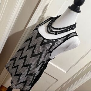 Bella D. Sheer Front Racer back Tank Women's Medium